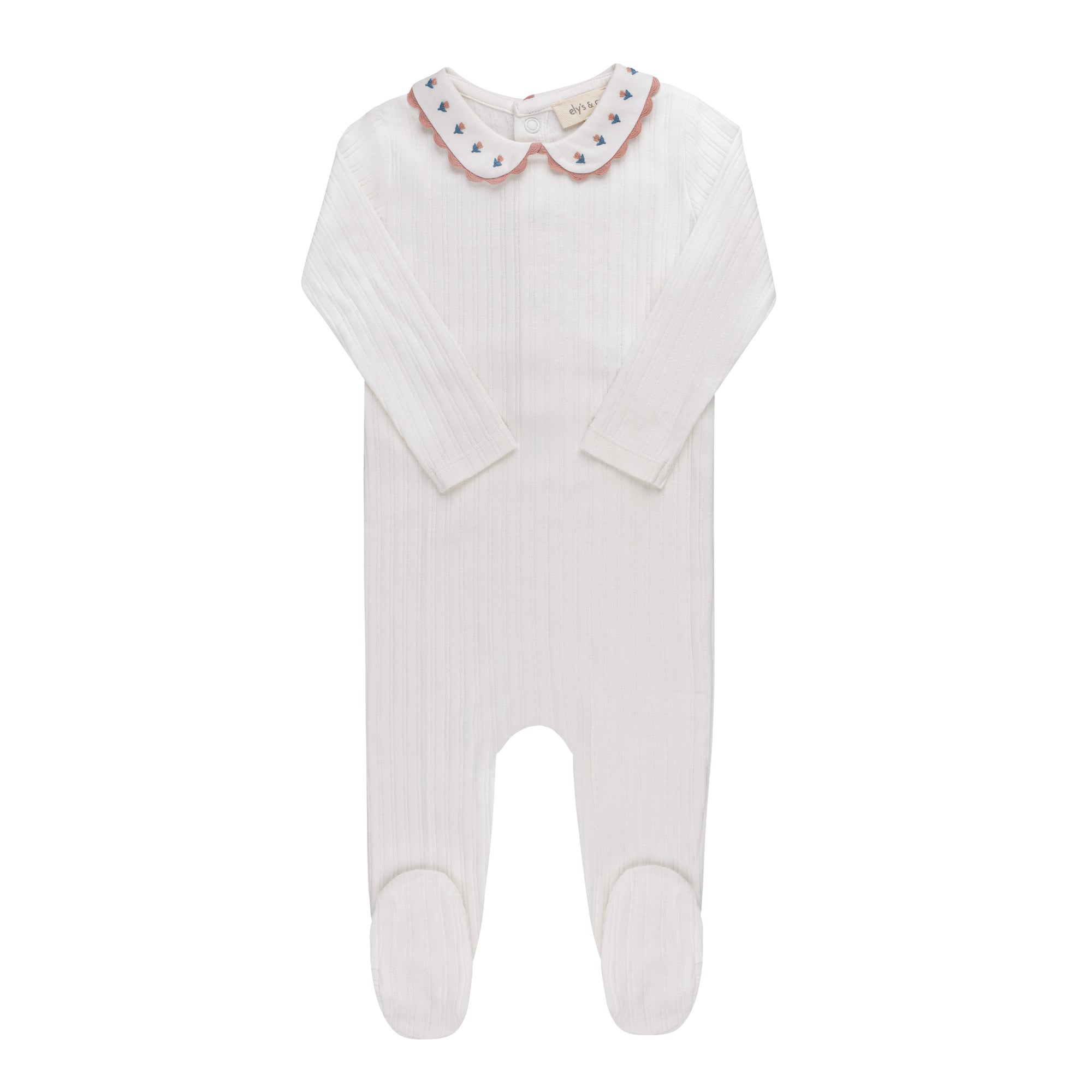 Ely's & Co Wave Collection Ivory Tulip Layette Set