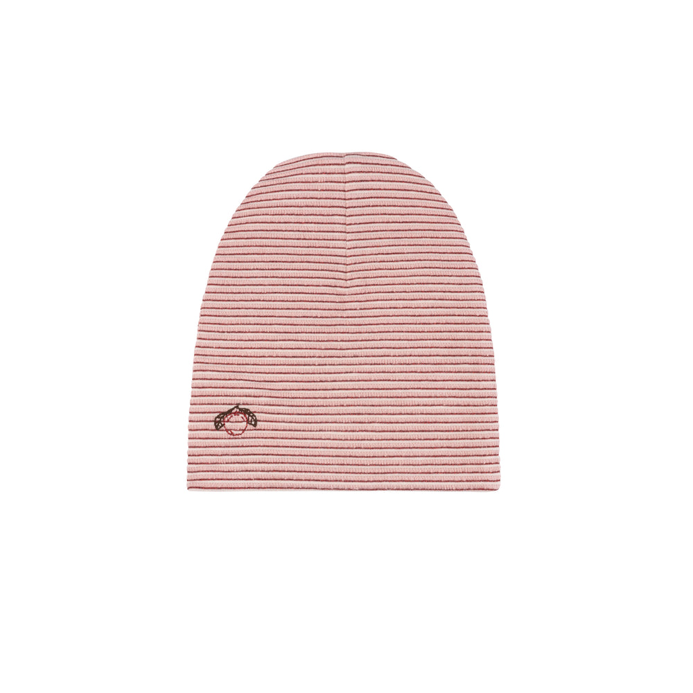 Ely's & Co Pink Metallic Stripe Footie & Beanie