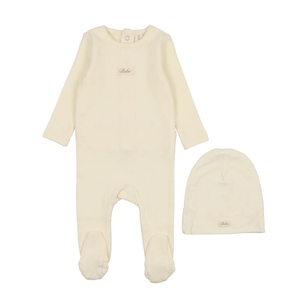 Pre-Order Pointelle BEBE Footie & Beanie