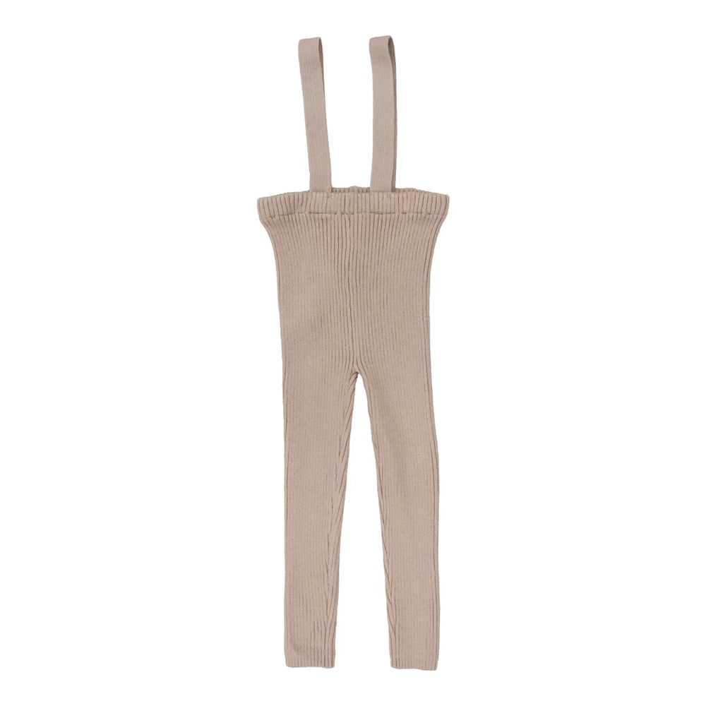 Analogie Pink Knit Suspender Leggings