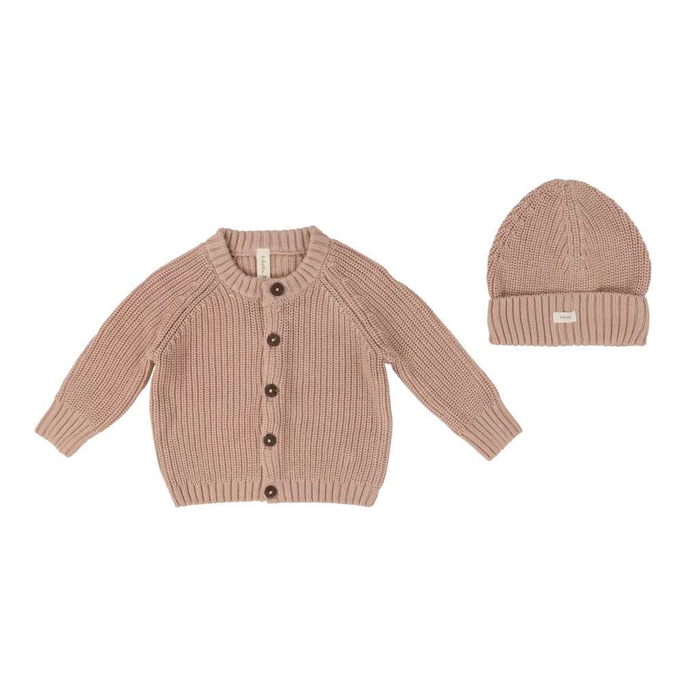 Pre-Order Lilette Chunky Knit Cardigan & Beanie