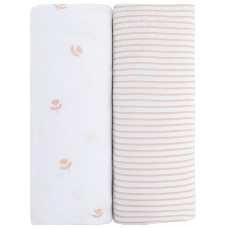 Ely's & Co 2 Pack Bassinet Sheets