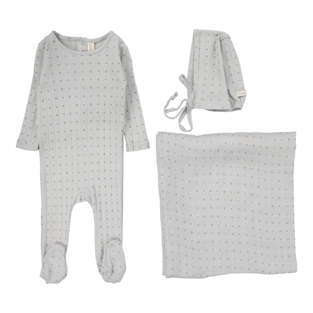 Pre-Order Lilette Boy Linear Prined Layette Set