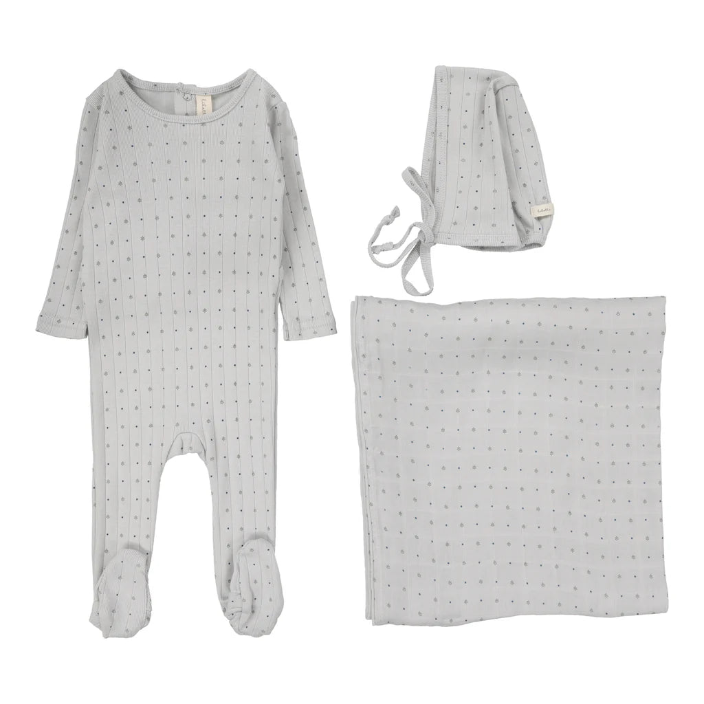 Lilette Boy Linear Prined Layette Set