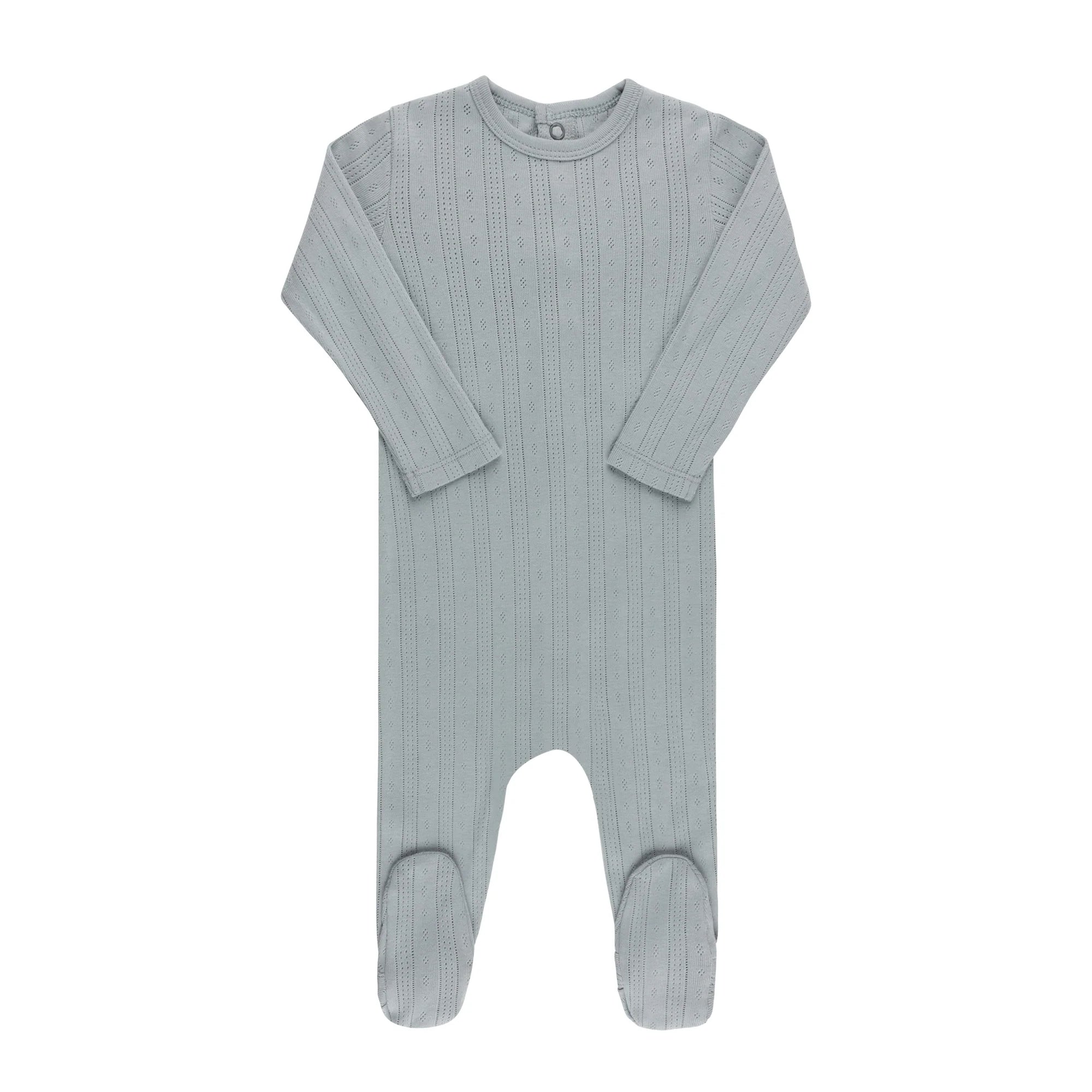 Ely's & Co Pointelle Collection Blue Footie