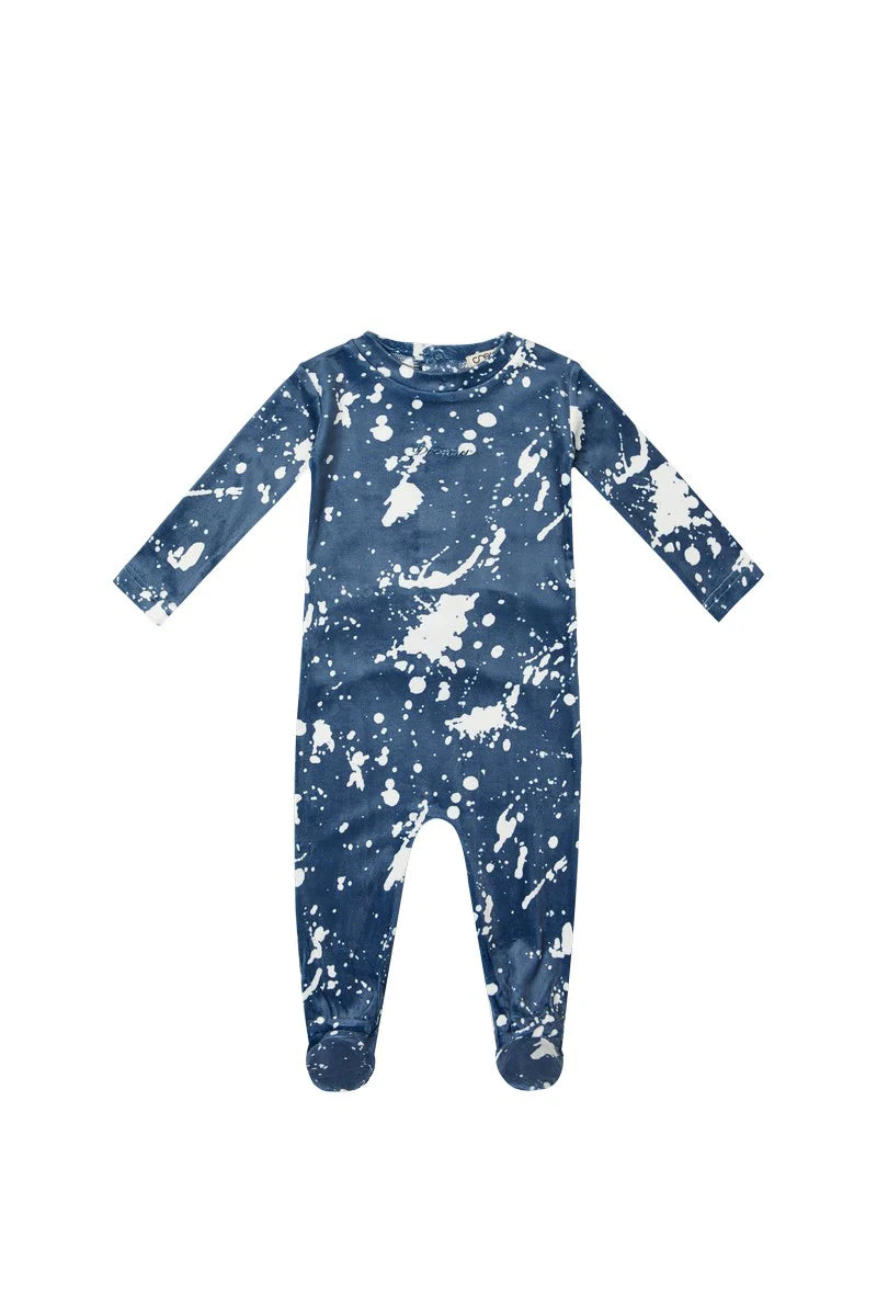 Kipp Blue Tie Dye Footie