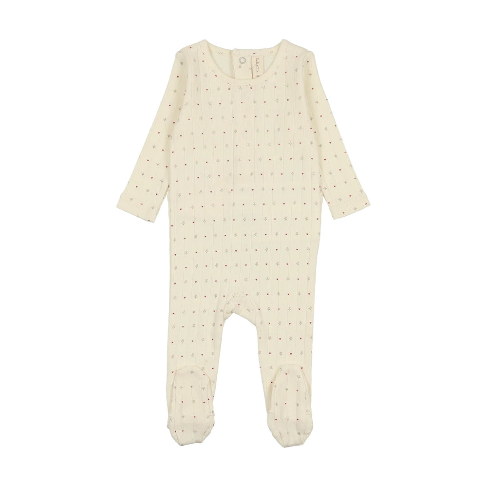 Lilette Girls Linear Dot Footie