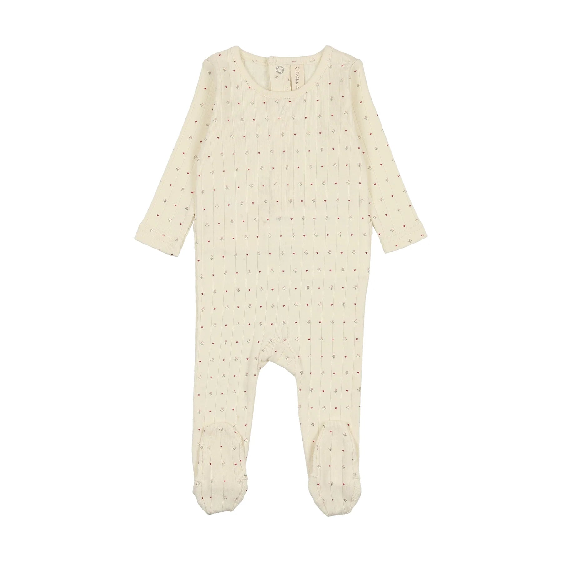 Lilette Girls Linear Dot Footie