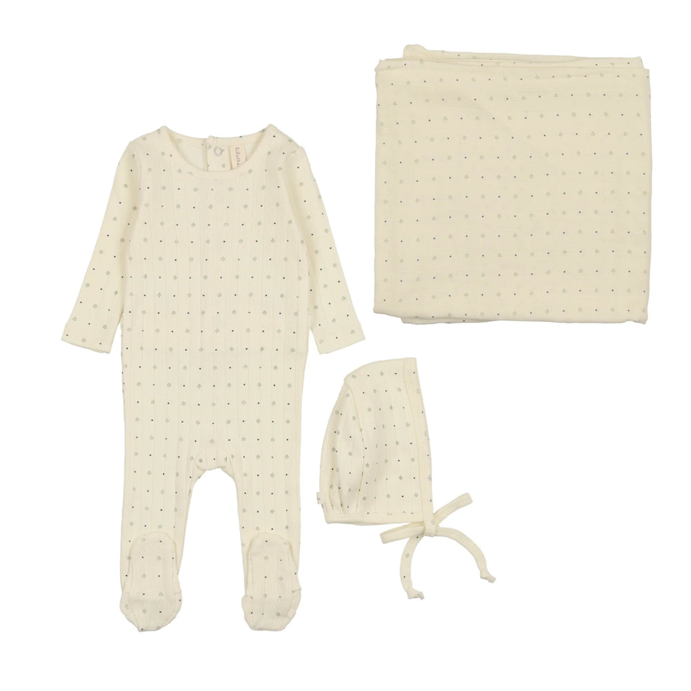 Pre-Order Lilette Boy Linear Prined Layette Set