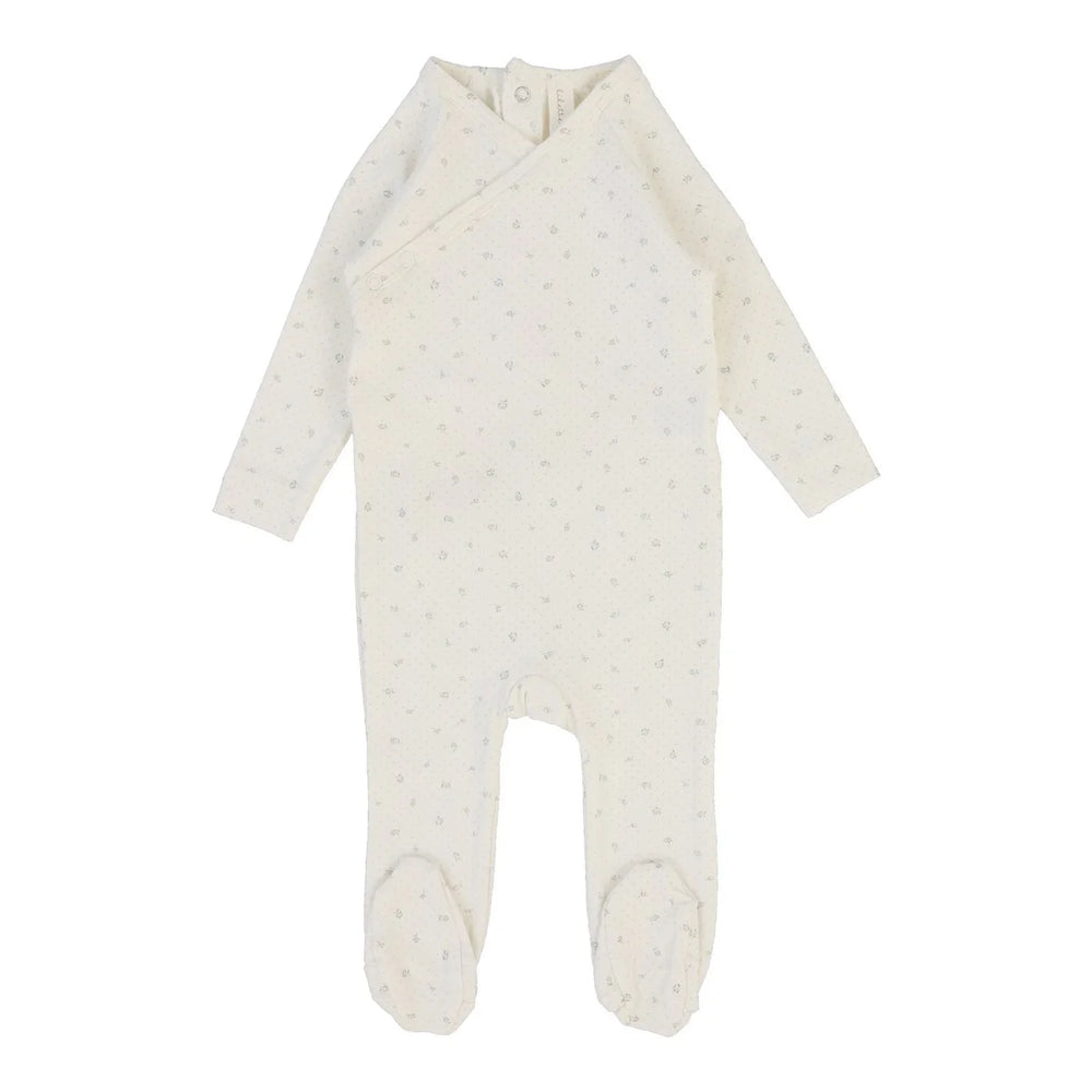 Pre-Order Lilette Cream Printed Wrapover Footie