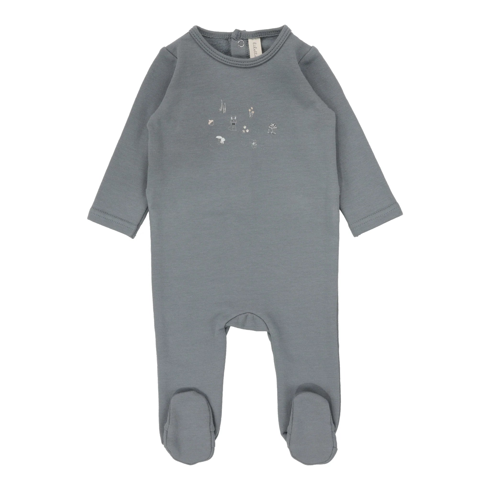 Lil Legs Cloud Forest Print Footie