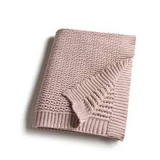 Zandino Pink Knit Blanket