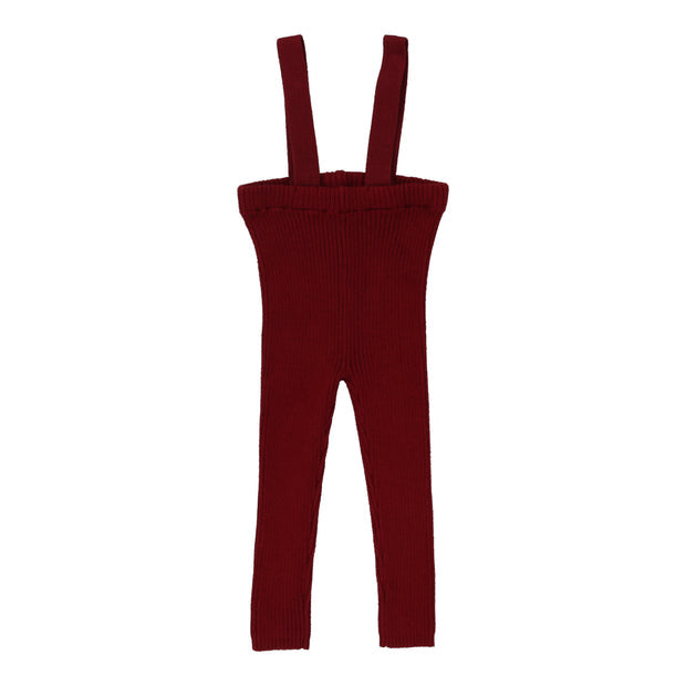 Analogie Deep Red Suspender Leggings