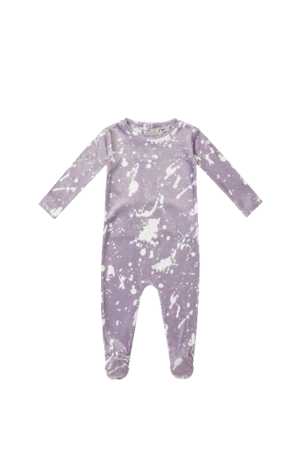 Kipp Lavender Tie Dye Footie