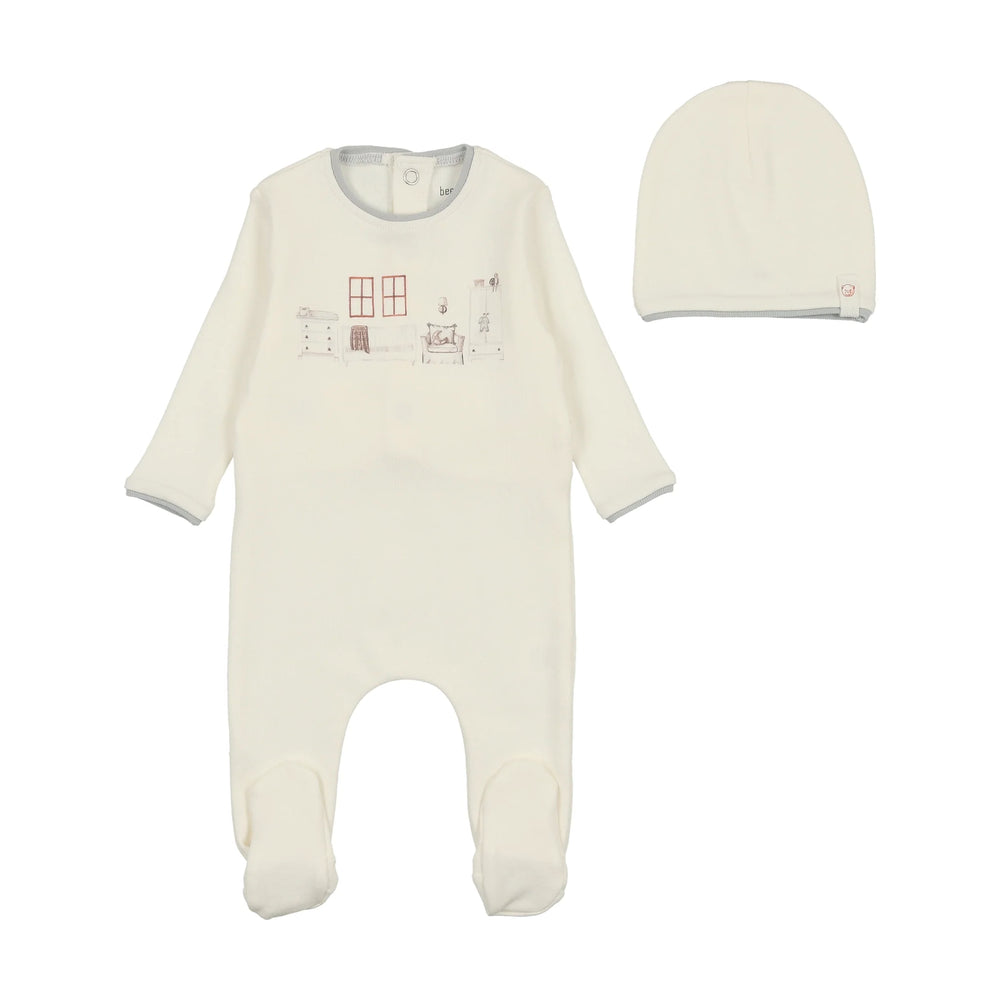 Bee & Dee Boys Little Nursery Footie & Beanie