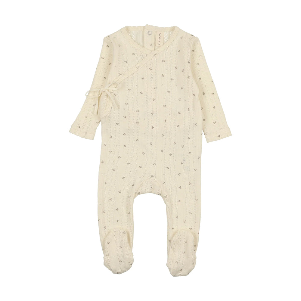 Pre-Order Lilette Boys Printed Pointelle Wrap Footie