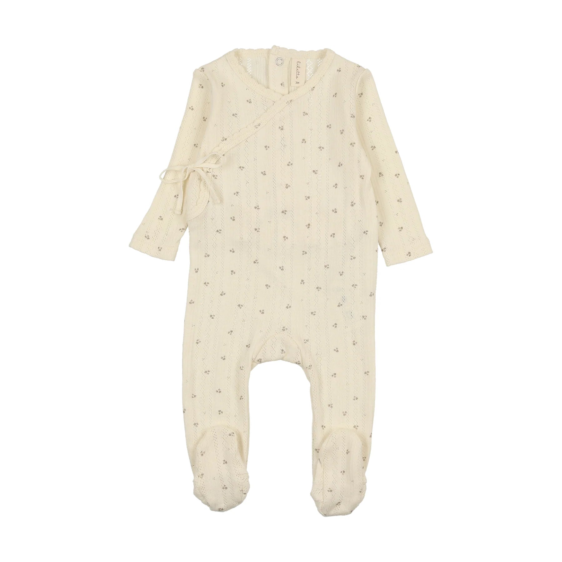 Lilette Boys Printed Pointelle Wrap Footie