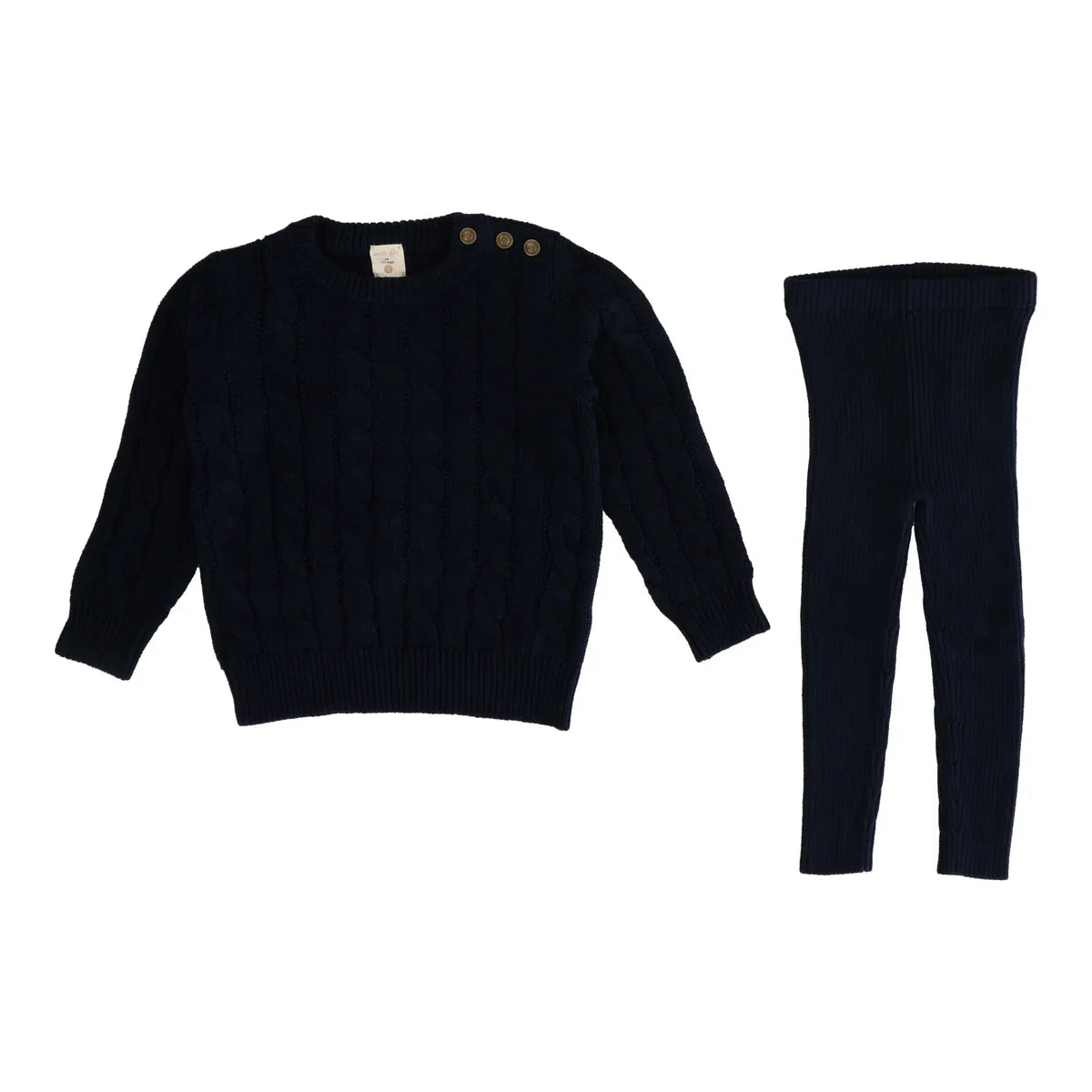 Lil Legs Navy Boys Knit Set