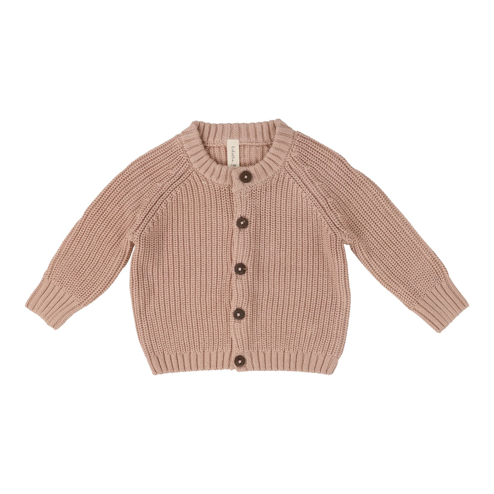 Pre-Order Lilette Peach Chunky Knit Cardigan