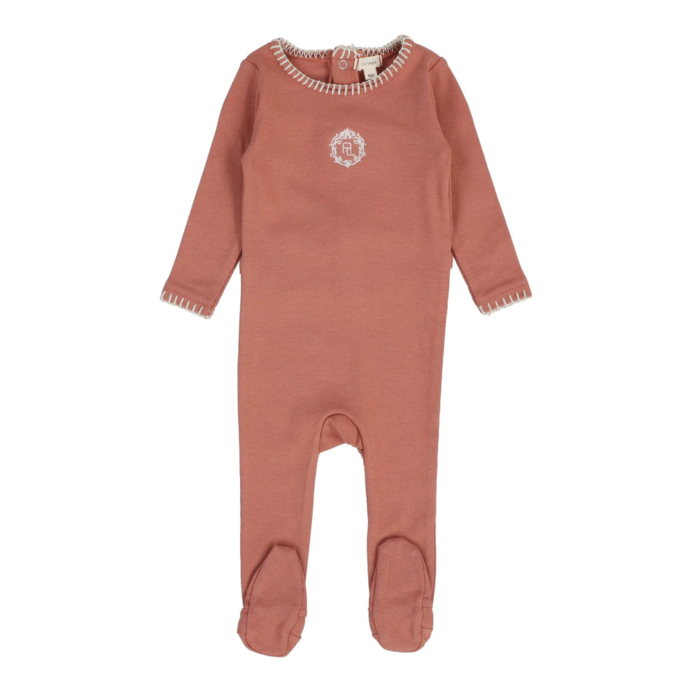 Pre-Order Lil Legs Pink Emblem Footie