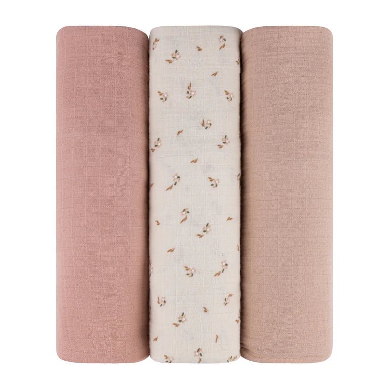 Ely's & Co 3 Pack Muslin Swaddle