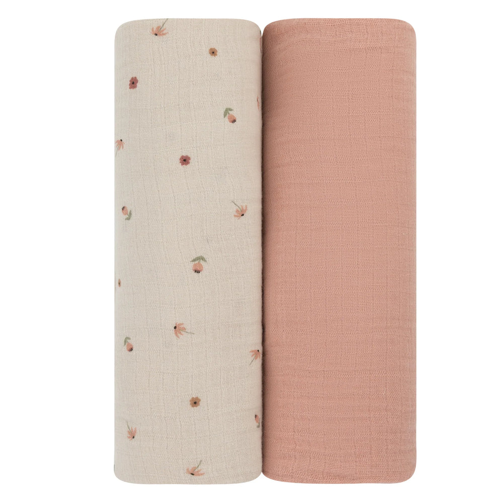 Ely's & Co 2 Pack Muslin Swaddles