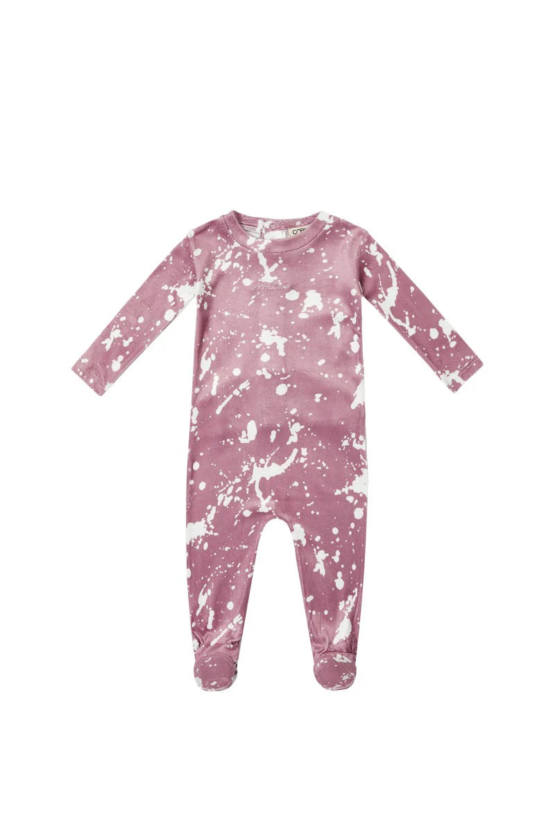 Kipp Pink Tie Dye Footie