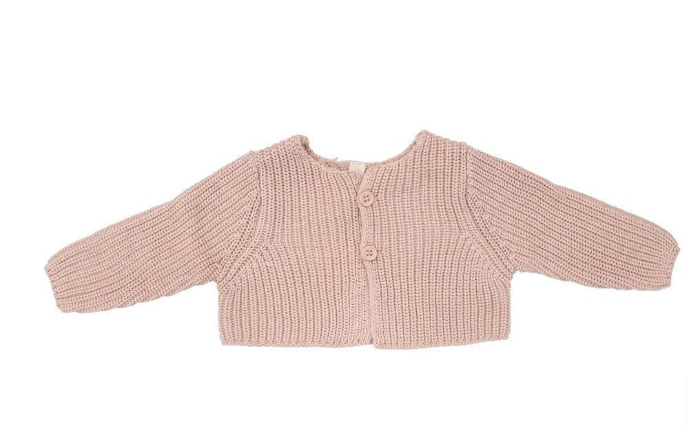 Lilette Peachy Pink Chunky Knit Shrug