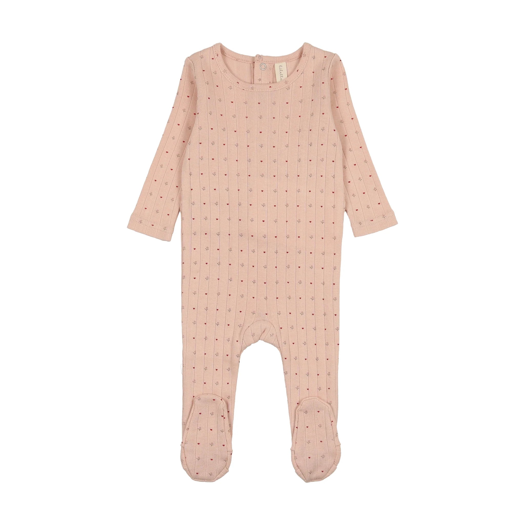 Lilette Girls Linear Dot Footie