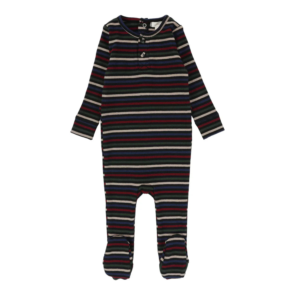 Lil Legs Multistripe Footie & Beanie