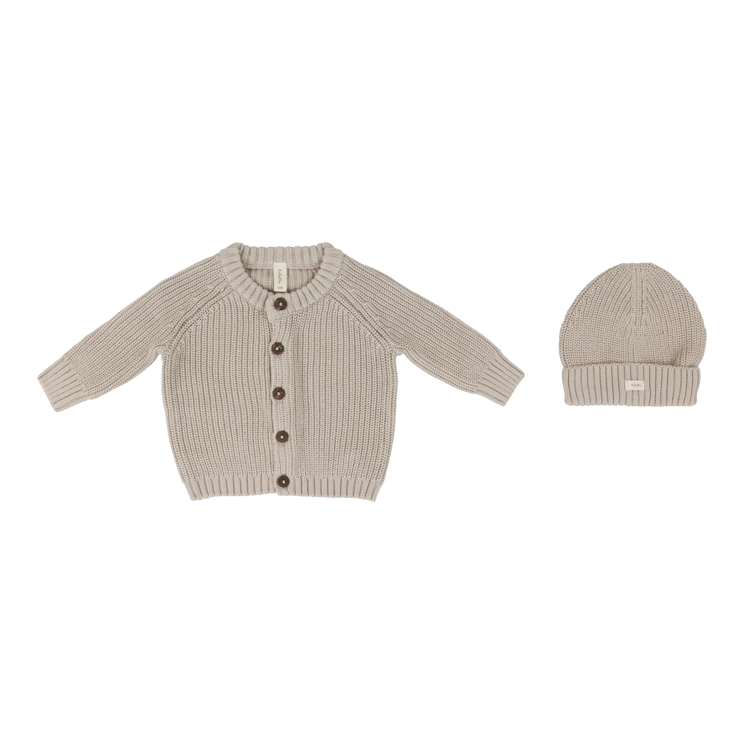 Pre-Order Lilette Chunky Knit Cardigan & Beanie