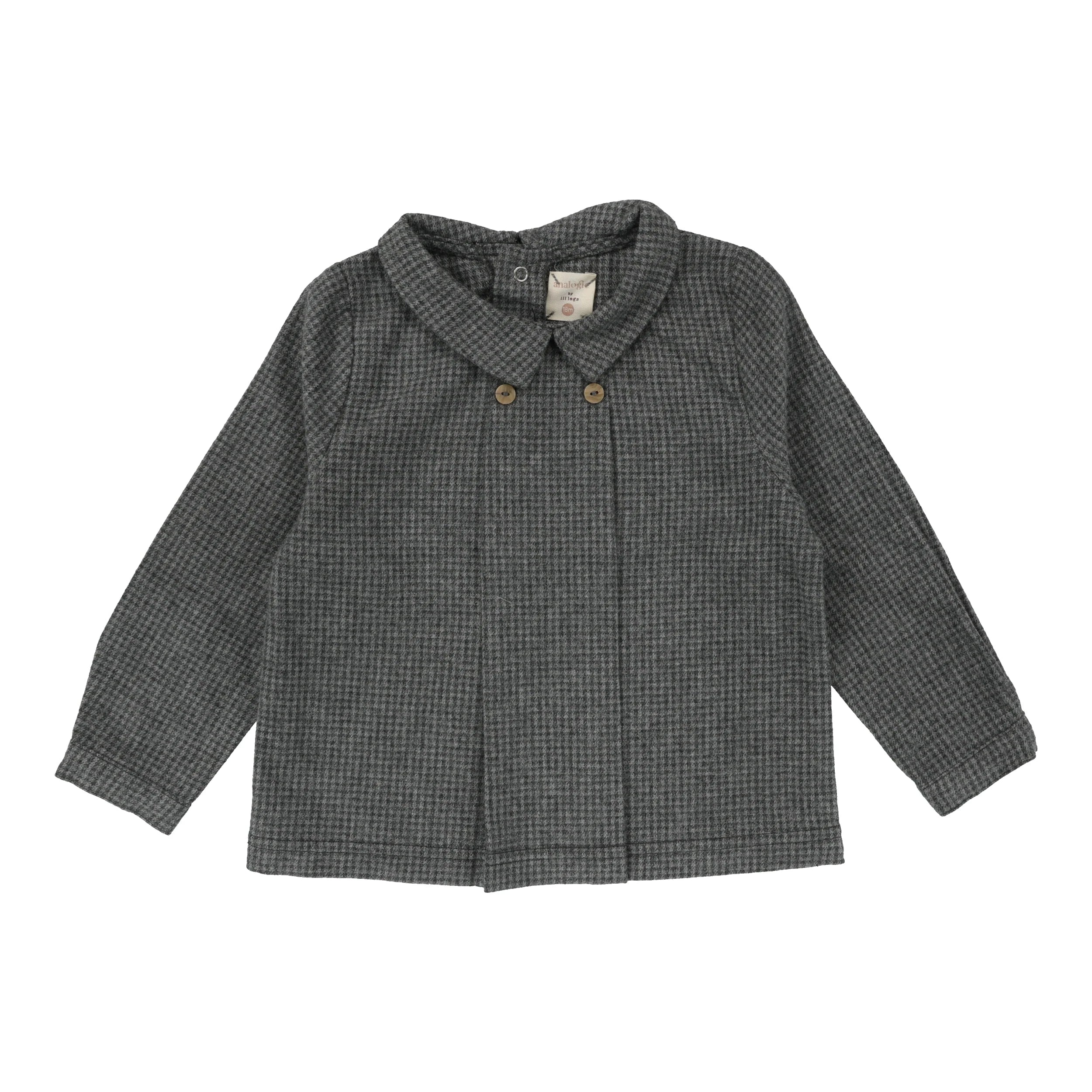 Analogie Grey Houndstooth Boys Shirt