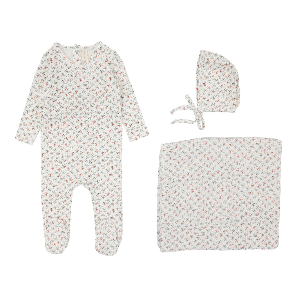 Lilette Winter Bouquet Floral Layette Set