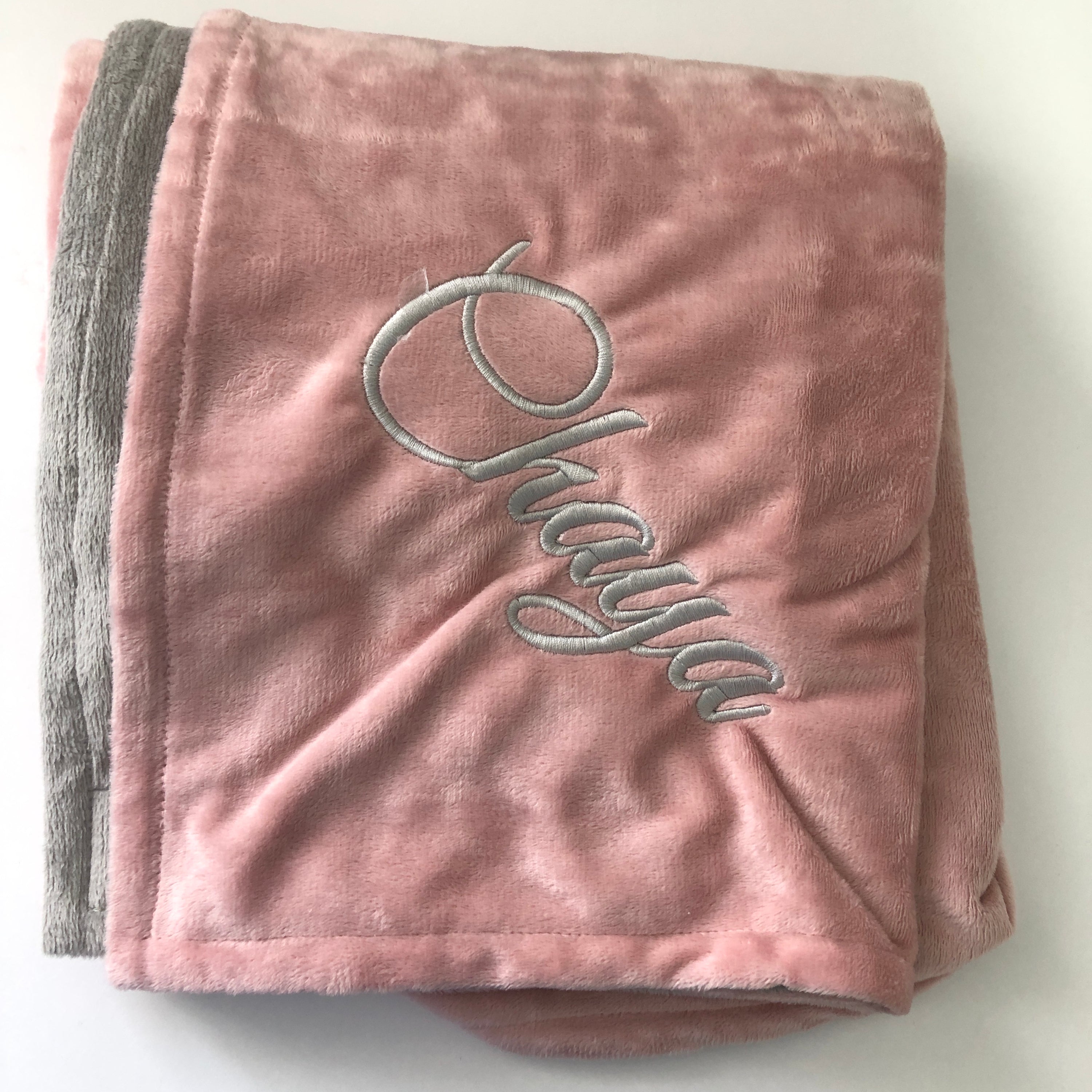 Swaddle Bee Pink & Gray Minkybee